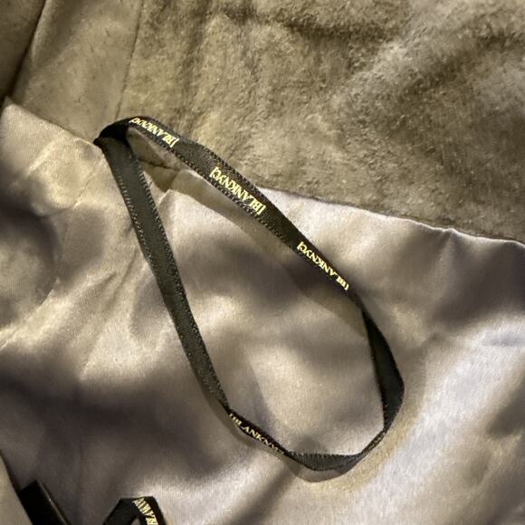 BLANKNYC-Suede Leather Lined Mini Skirt-Lace Up Faux Wrap-Smoky Gray-Size 30 - Picture 11 of 16